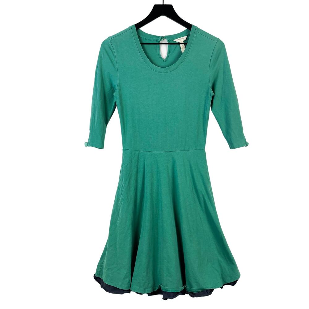 Matilda Jane x Joanna Gaines XS Pasture Fit & Flare Mini Dress Cotton Green